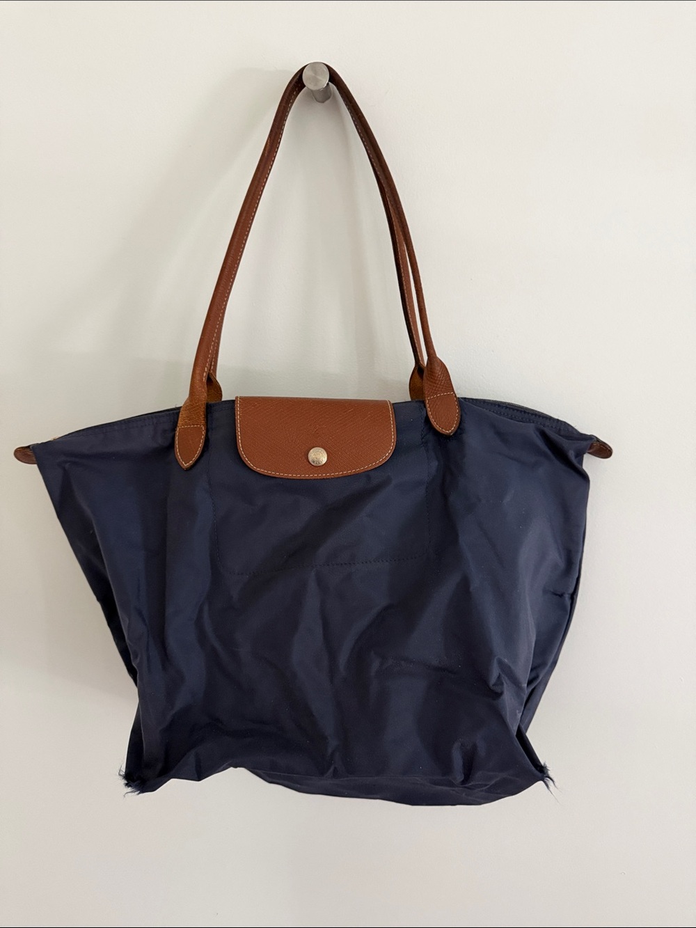 Longchamp Le Pliage original shoulder bag in Navy